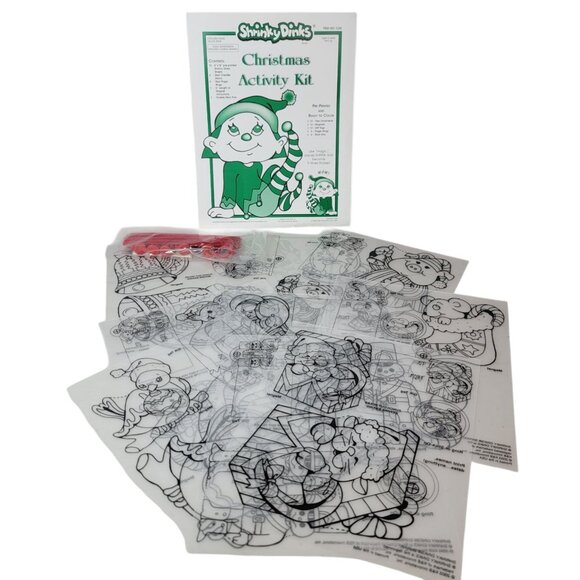 Shrinky Dinks Activity Kit Christmas Chenille Stems Rings Incomplete 2003 VTG - Picture 7 of 10
